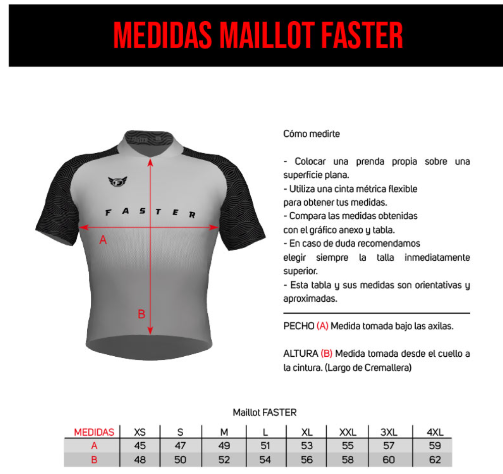medidas Maillot